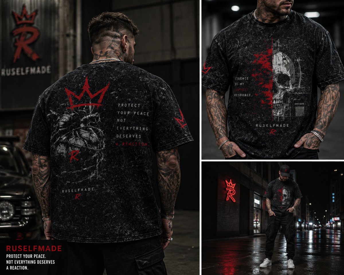 RuSelfMade tee — Protect Your Peace. Not everything deserves a reaction.